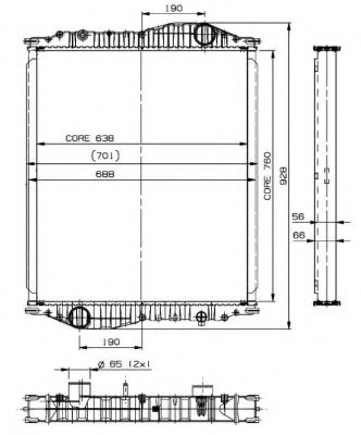 NRF 509888 Radiator, engine cooling